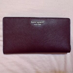 Kate Spade Deep Burgundy Clutch